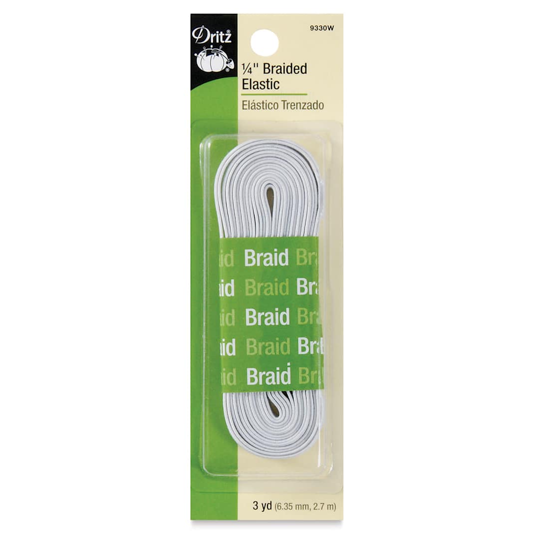 Open in modal - Dritz Braided Elastic - Front of blister package shown