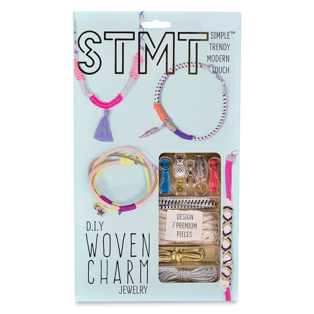 Open in modal - STMT Woven Charm Jewelry Kit (Front of packaging)