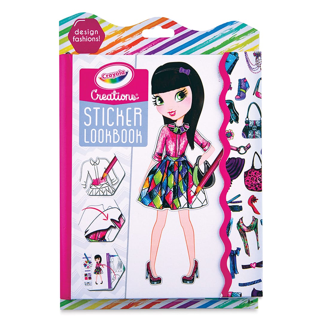Open in modal - Fashion Angels Crayola Creations Sticker Lookbook