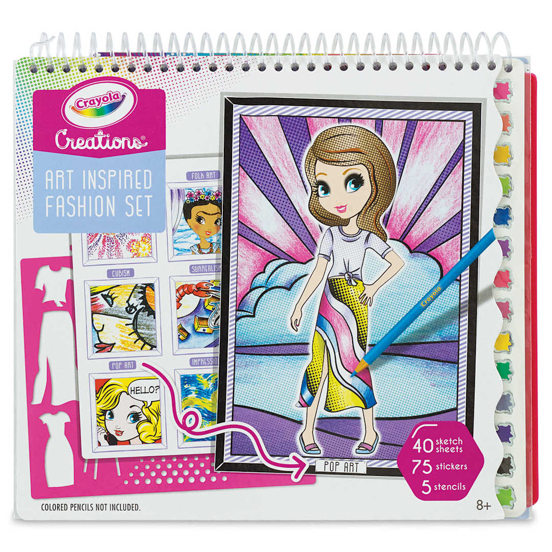Open in modal - Fashion Angels Crayola Creations Art Inspired Fashion Set