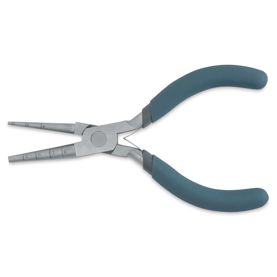 Open in modal - Beadsmith Looping Pliers - Side view of open Round Pliers