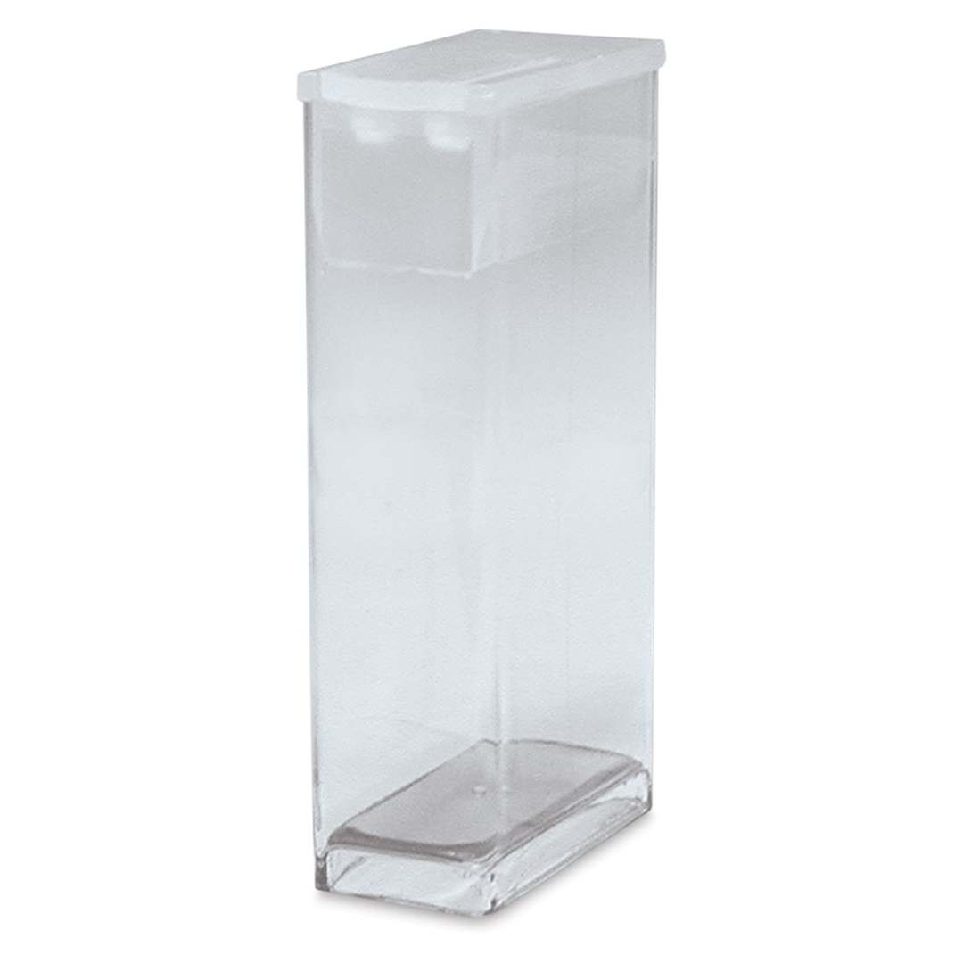 Open in modal - Beadsmith Bead Storage Boxes - Angled view of 1 7/8" tall Clear Box 