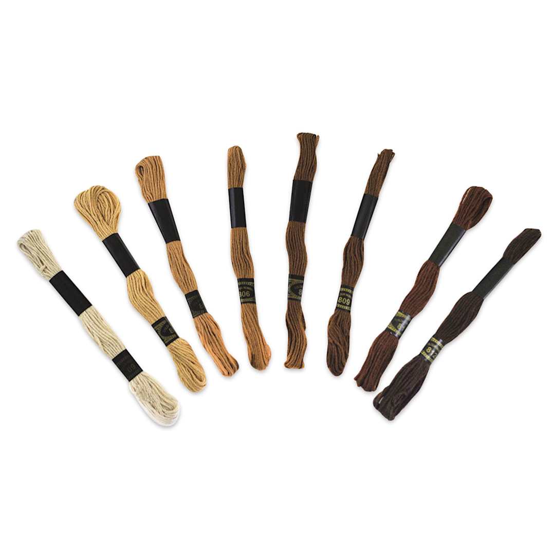 Open in modal - Needle Crafters Embroidery Floss Packs - Natural (Out of packaging)