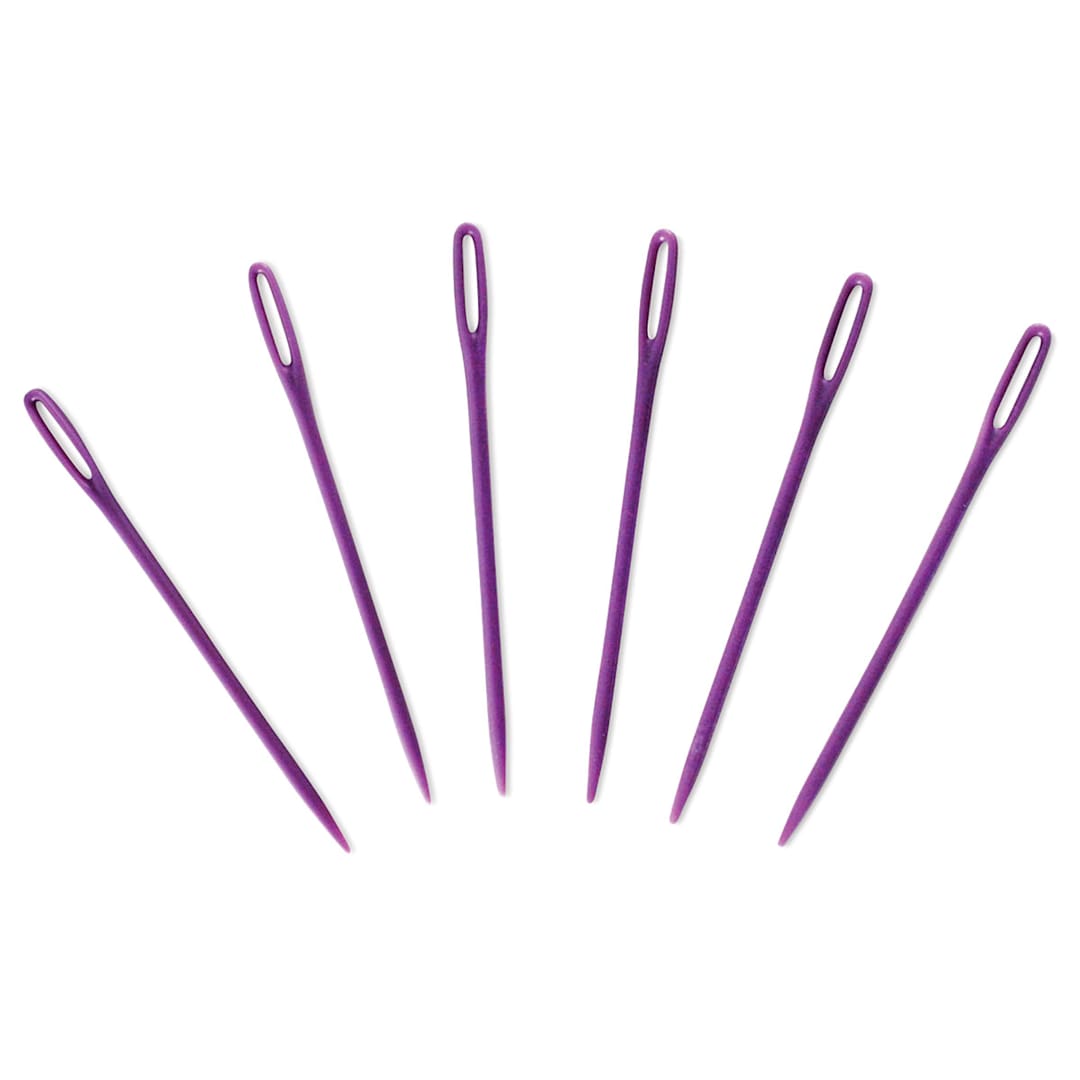 Open in modal - Needle Crafters Finishing Needles - Plastic, Package of 6 (Out of packaging)