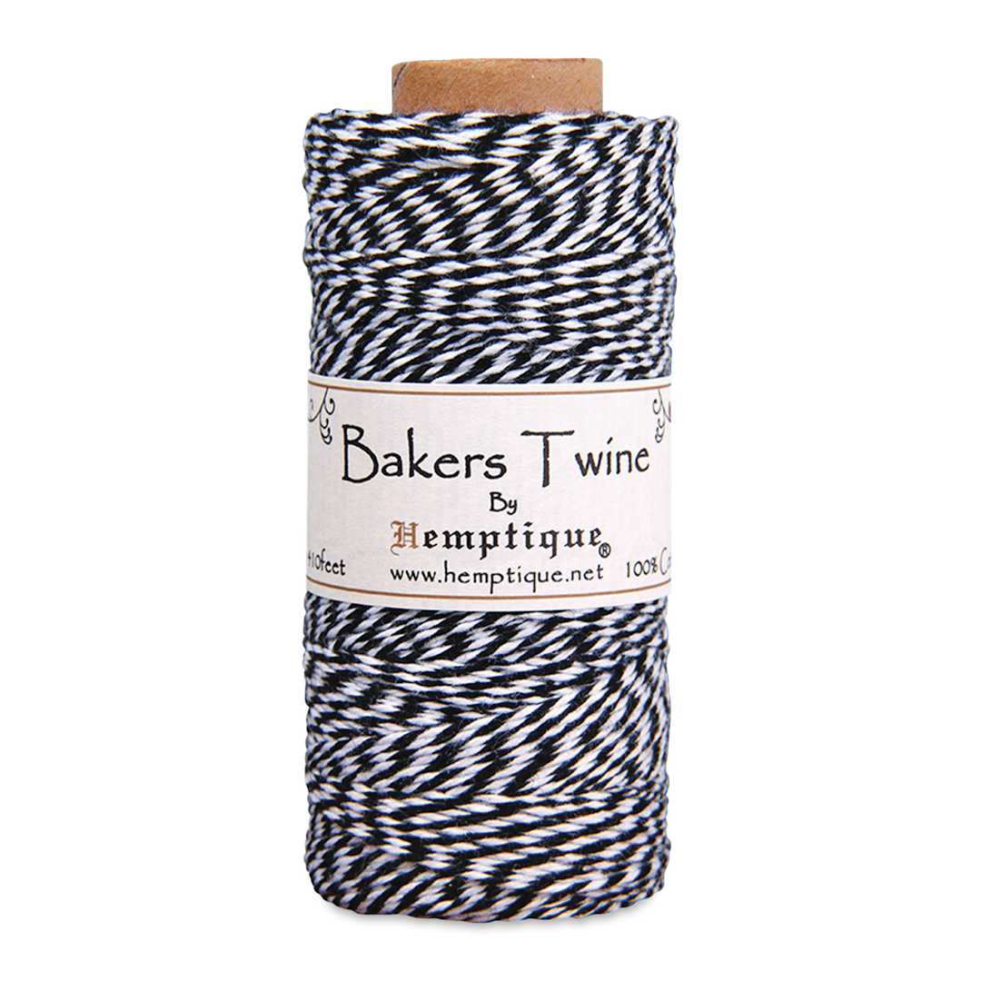 Open in modal - Hemptique Bakers Twine - Black and White, Single Spool