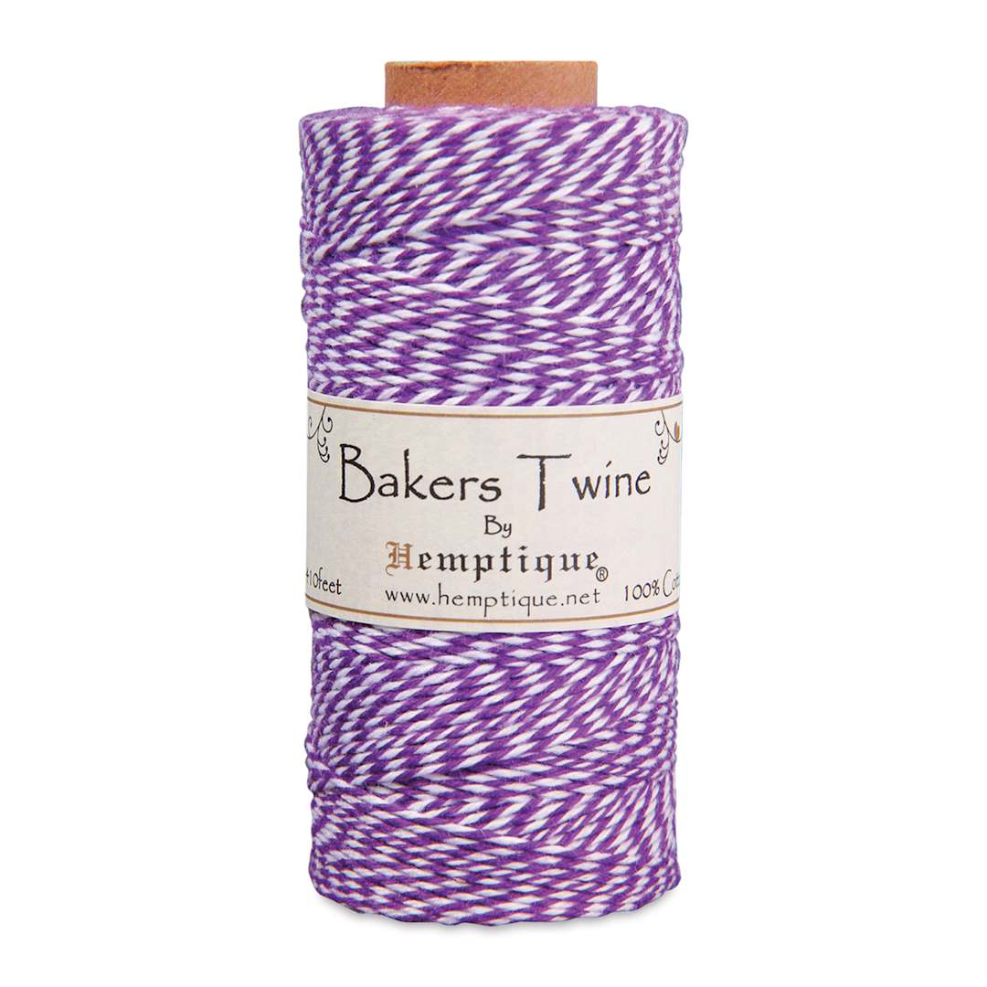 Open in modal - Hemptique Bakers Twine - Purple and White, Single Spool