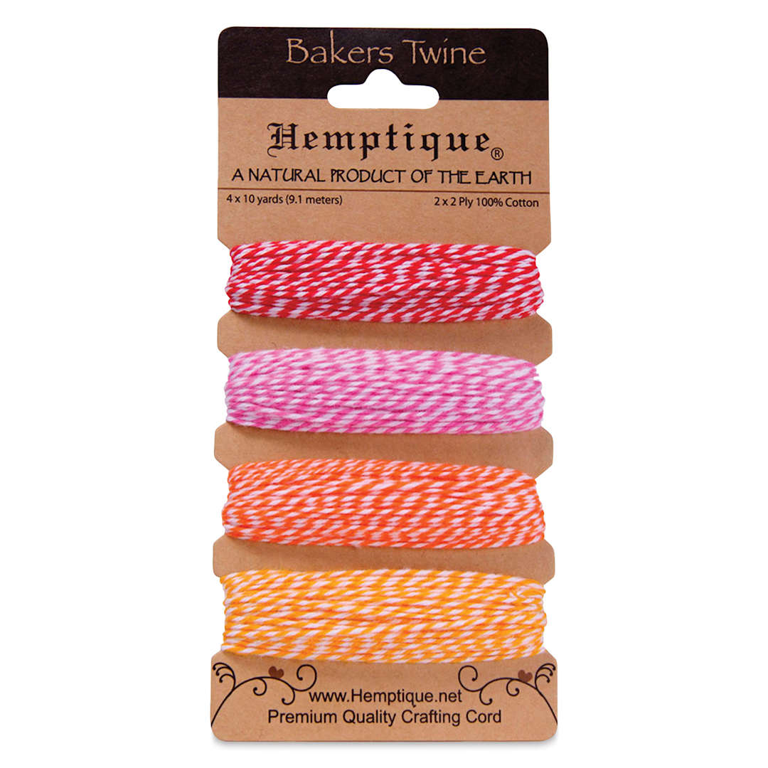 Open in modal - Hemptique Baker's Twine Card - 120 ft, Candy Lane