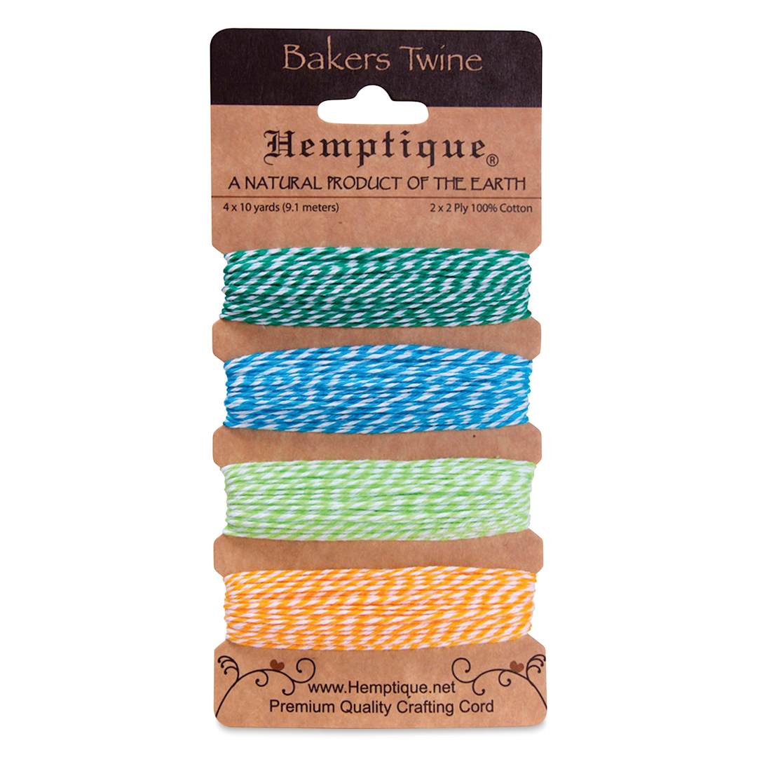 Open in modal - Hemptique Baker's Twine Card - 120 ft, Tutti Fruitti