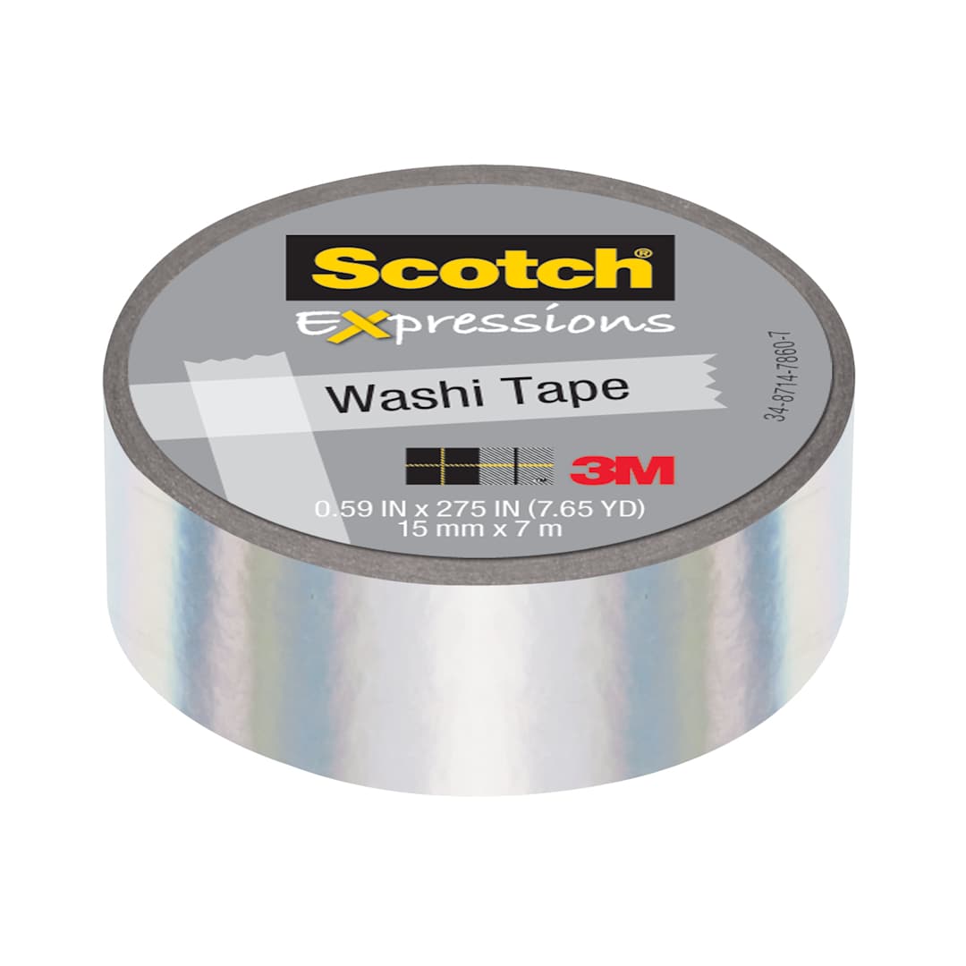 Open in modal - Scotch Expressions Washi Tape, Iridescent White