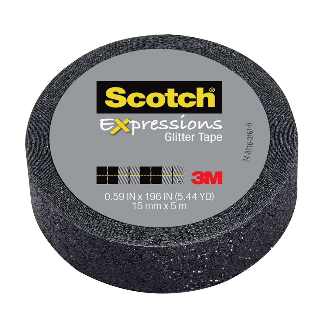 Open in modal - Scotch Expressions Glitter Tape, Black 