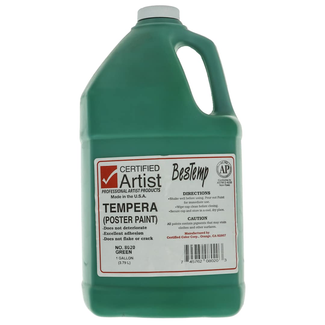 Open in modal - Bestemp Tempera Paint - Green,  Gallon