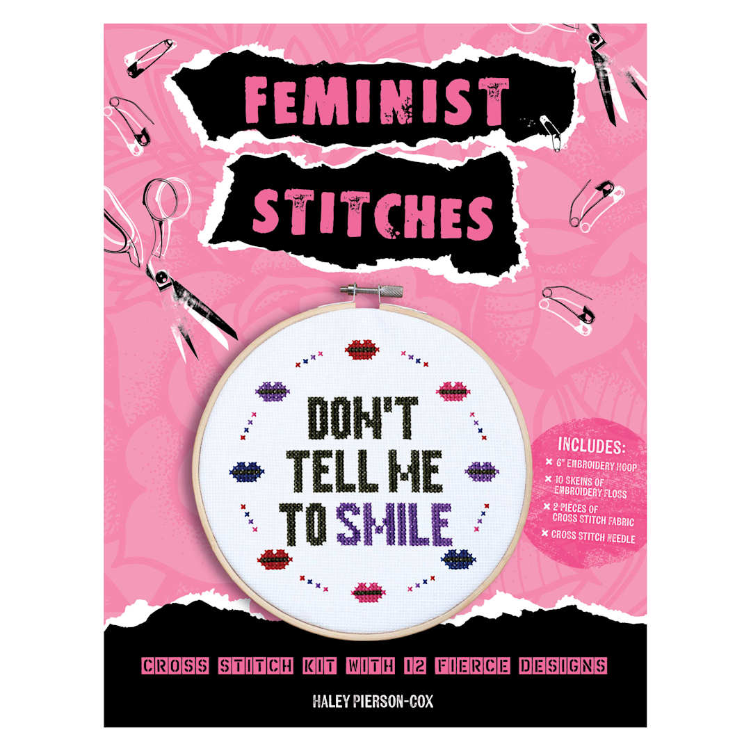 Open in modal - Quarto Books Cross Stitch Feminist Stitches Kit