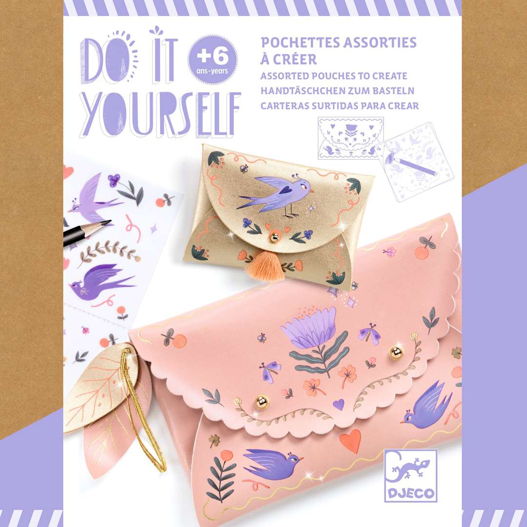 Open in modal - Djeco Do It Yourself Pouch Kit