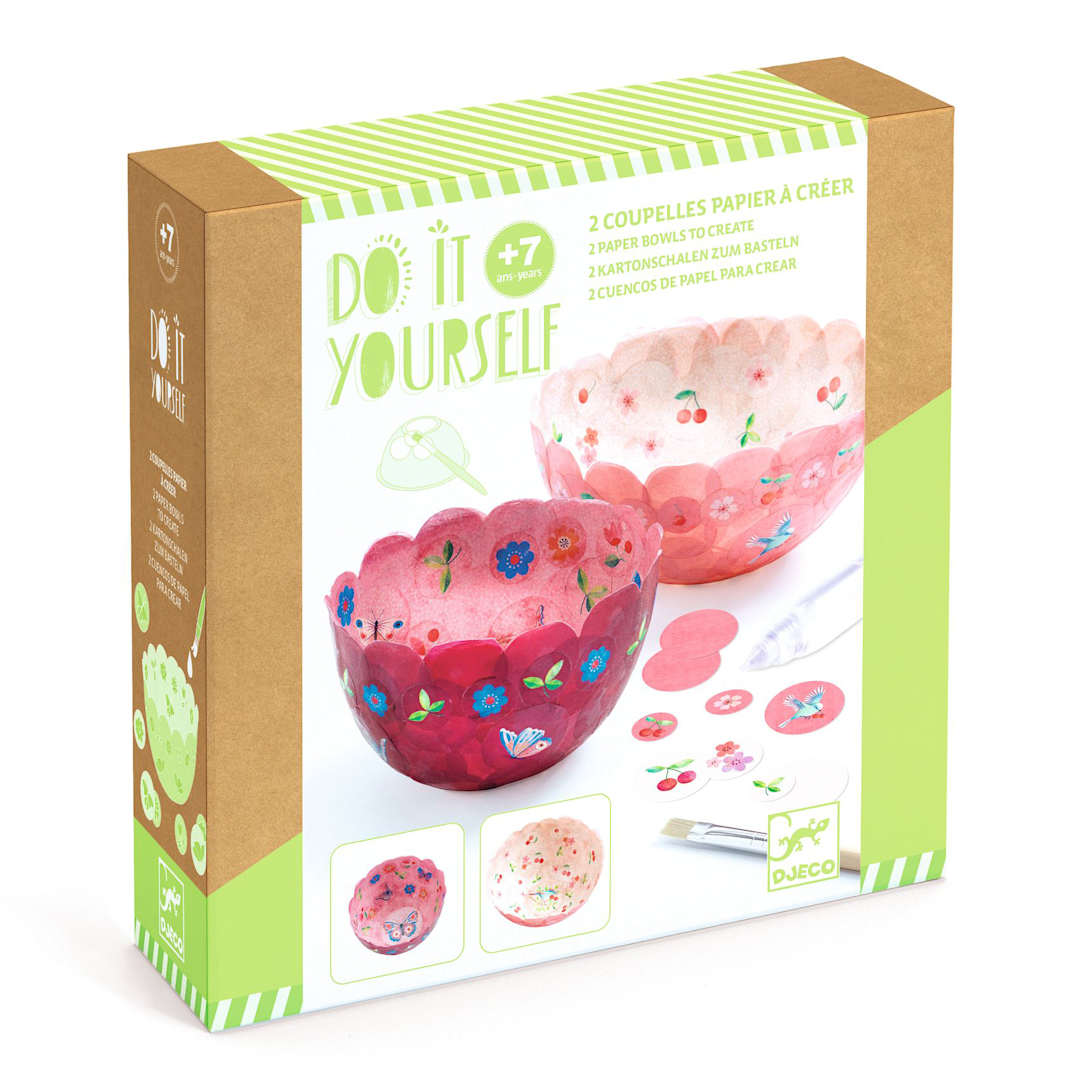 Open in modal - Djeco Do It Yourself Paper Bowls Kit