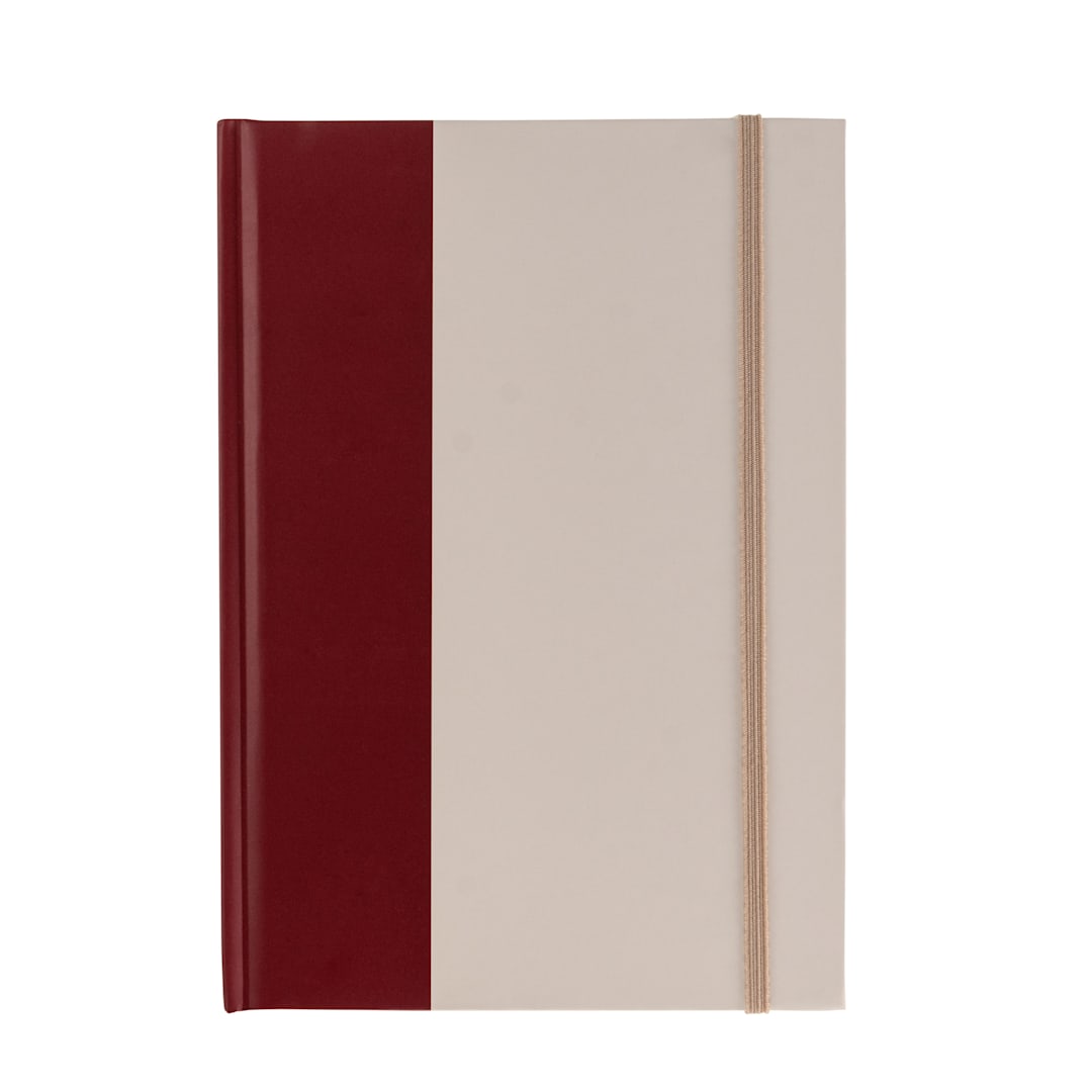 Open in modal - Hello, Artist! Hardbound A5 Notebook, 80 Sheets, Red/Cream, 5.7" x 8.2", Blank