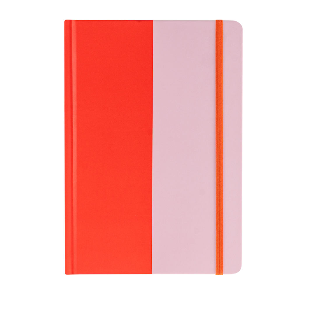 Open in modal - Hello, Artist! Hardbound A5 Notebook, 90 Sheets, Red/Pink, 5.7" x 8.2", Dot Grid