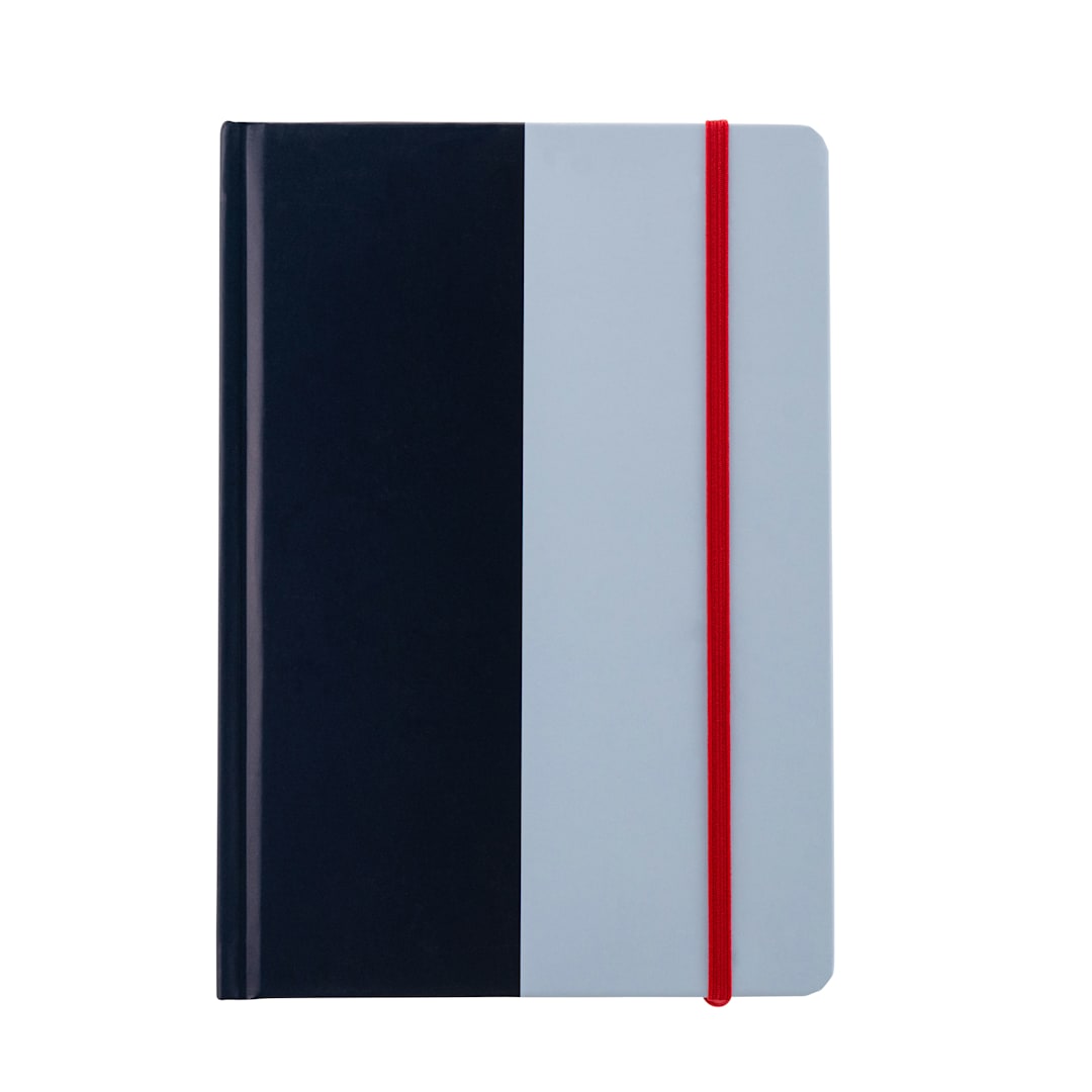 Open in modal - Hello, Artist! Hardbound A5 Notebook, 90 Sheets, Navy Blue/Blue, 5.7" x 8.2", Dot Grid