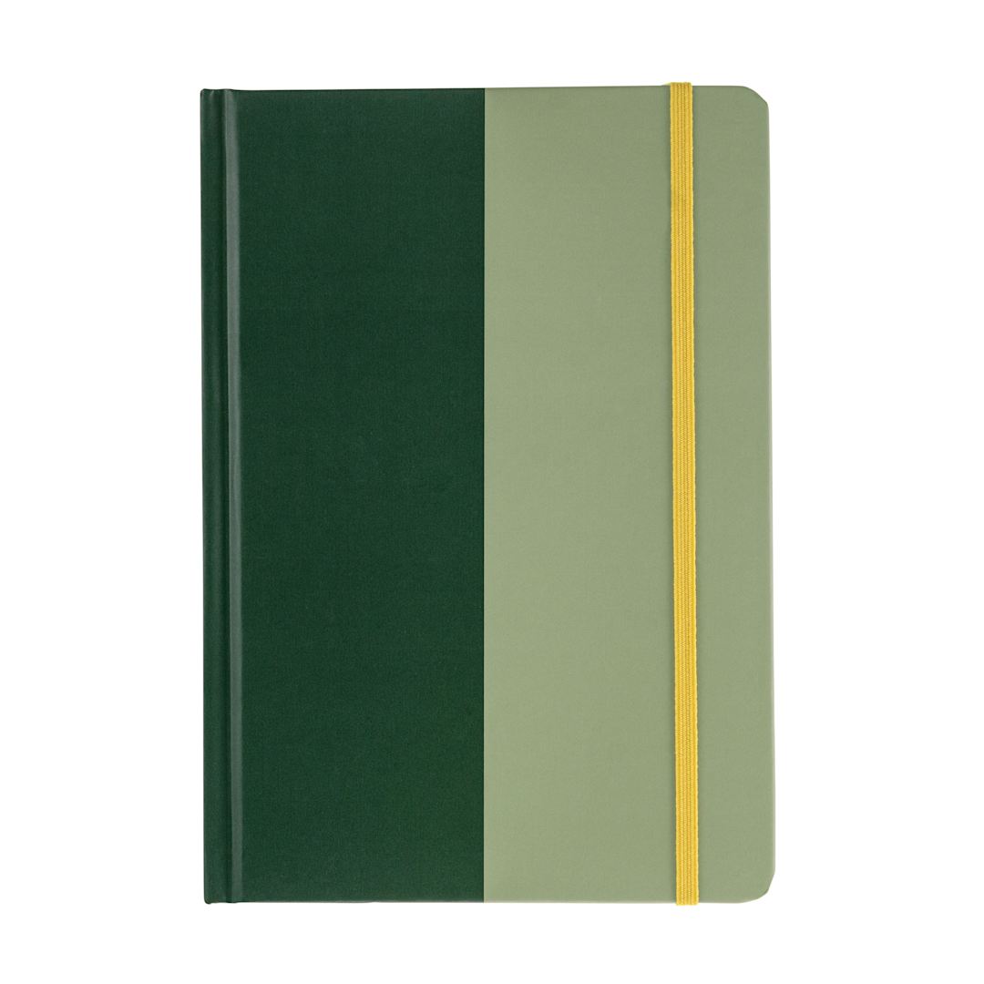 Open in modal - Hello, Artist! Hardbound A5 Notebook, 90 Sheets, Forest Green/Green, 5.7" x 8.2", Dot Grid