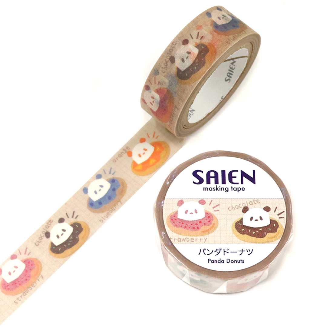 Open in modal - Saien Masking Tape, Panda Donuts