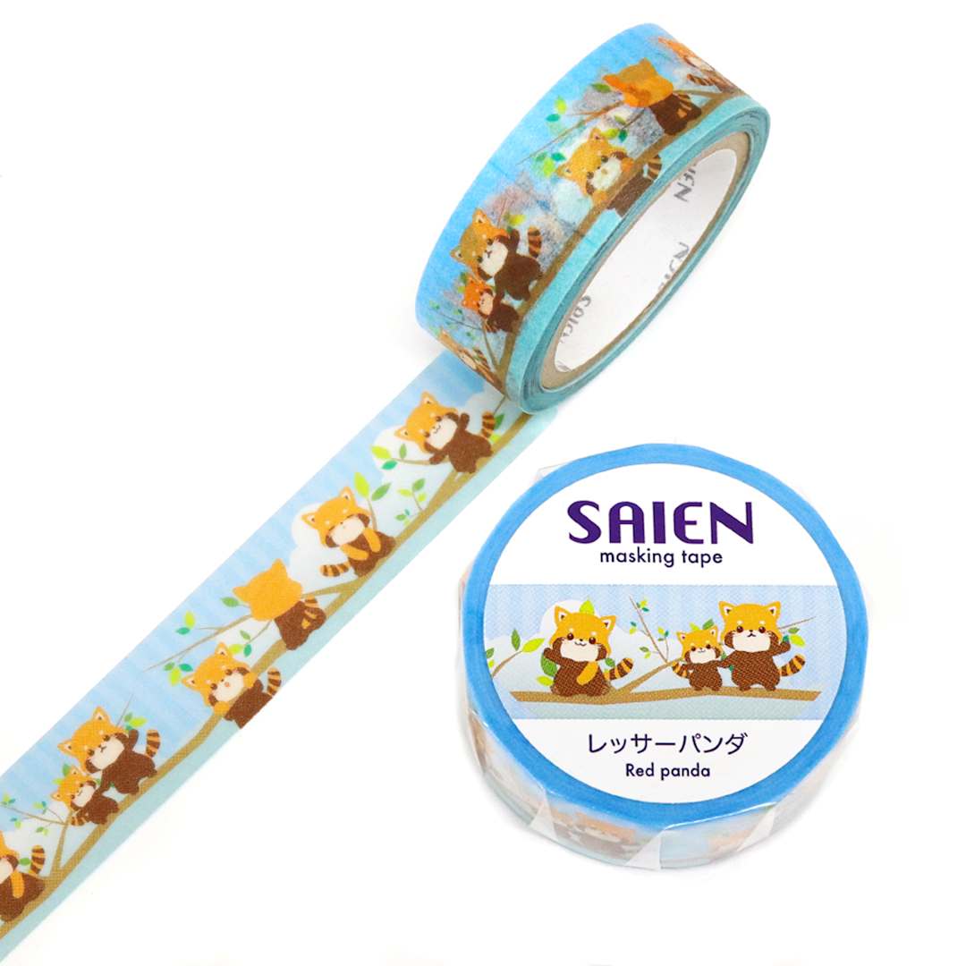 Open in modal - Saien Masking Tape, Red Panda