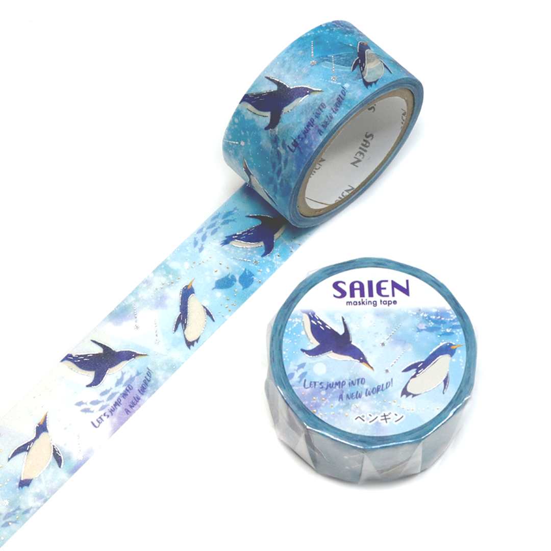 Open in modal - Saien Masking Tape, Penguin