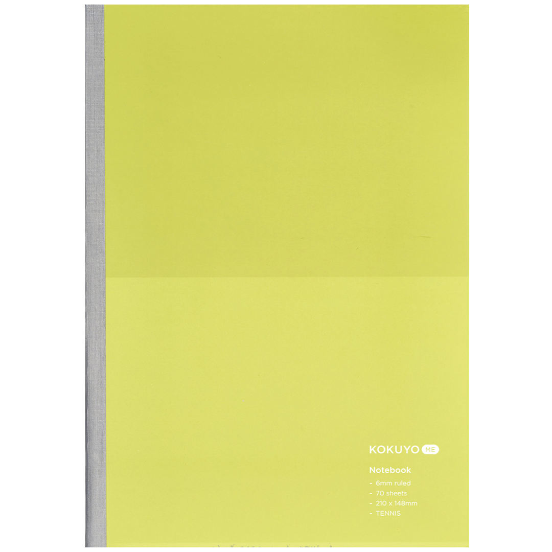 Open in modal - KOKUYO A5 Notebook, 70 Sheets, Tennis, 5.83" x 8.27", Ruled