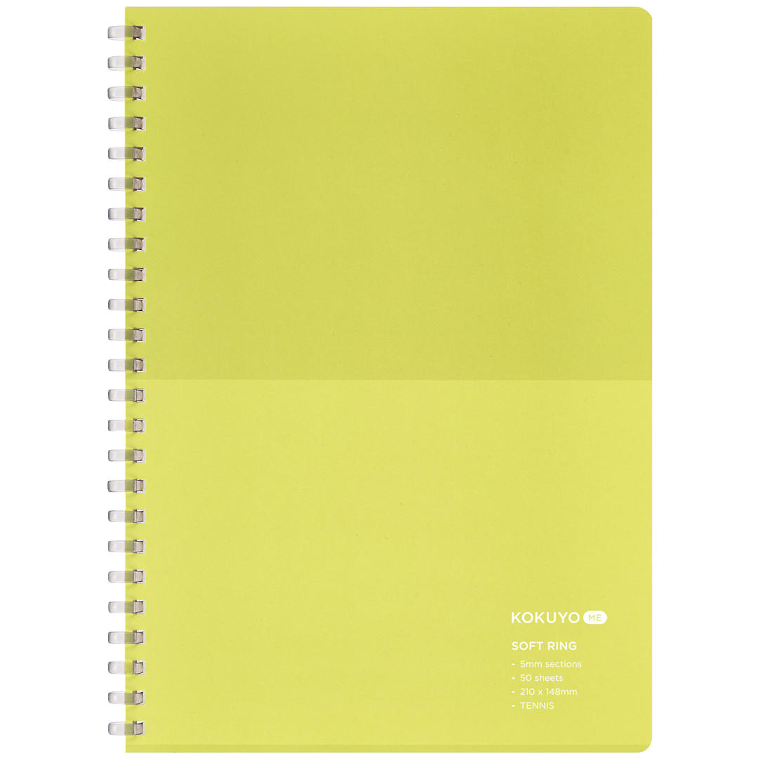 Open in modal - KOKUYO A5 Notebook, 50 Sheets, Tennis, 5.83" x 8.27", Grid
