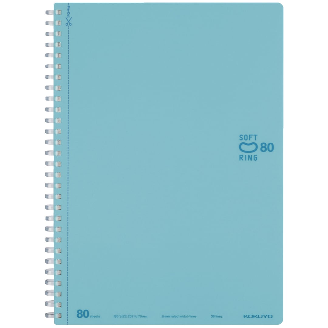 Open in modal - KOKUYO B5 Notebook, 80 Sheets, Light Blue, Ruled