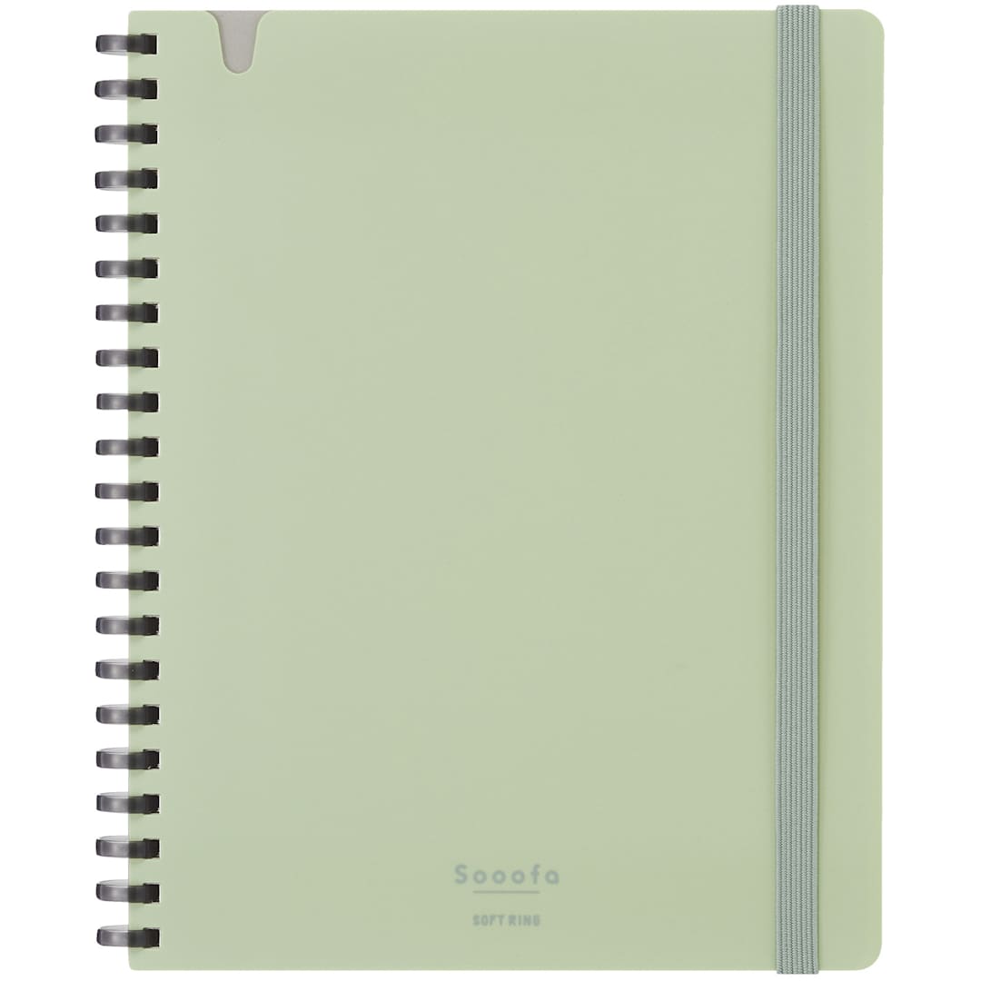 Open in modal - KOKUYO B6 Notebook, 80 Sheets, Green, Grid