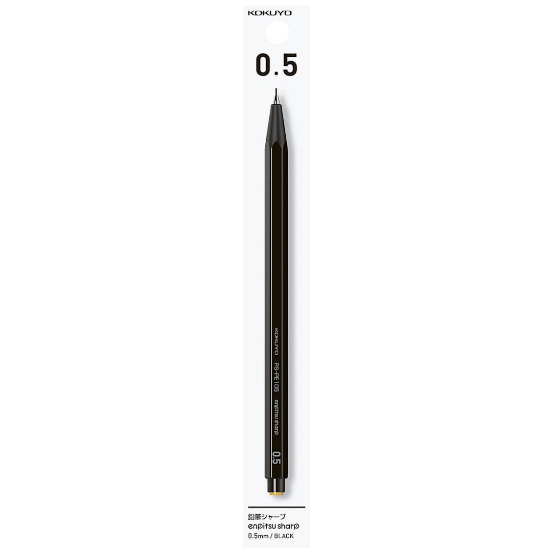 Open in modal - Kokuyo Enpitsu Sharp Mechanical Pencil - Black 0.5 mm