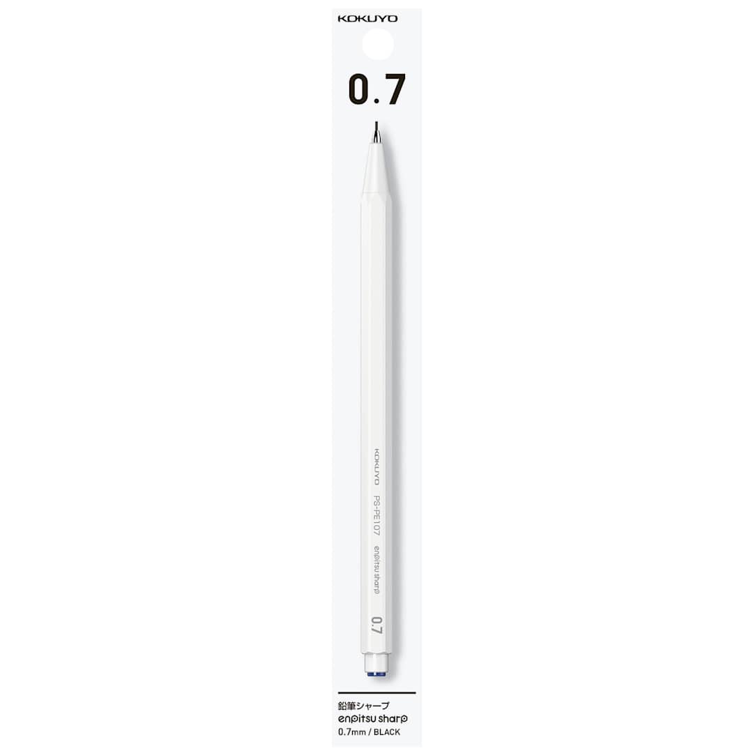 Open in modal - Kokuyo Enpitsu Sharp Mechanical Pencil - White 0.7 mm