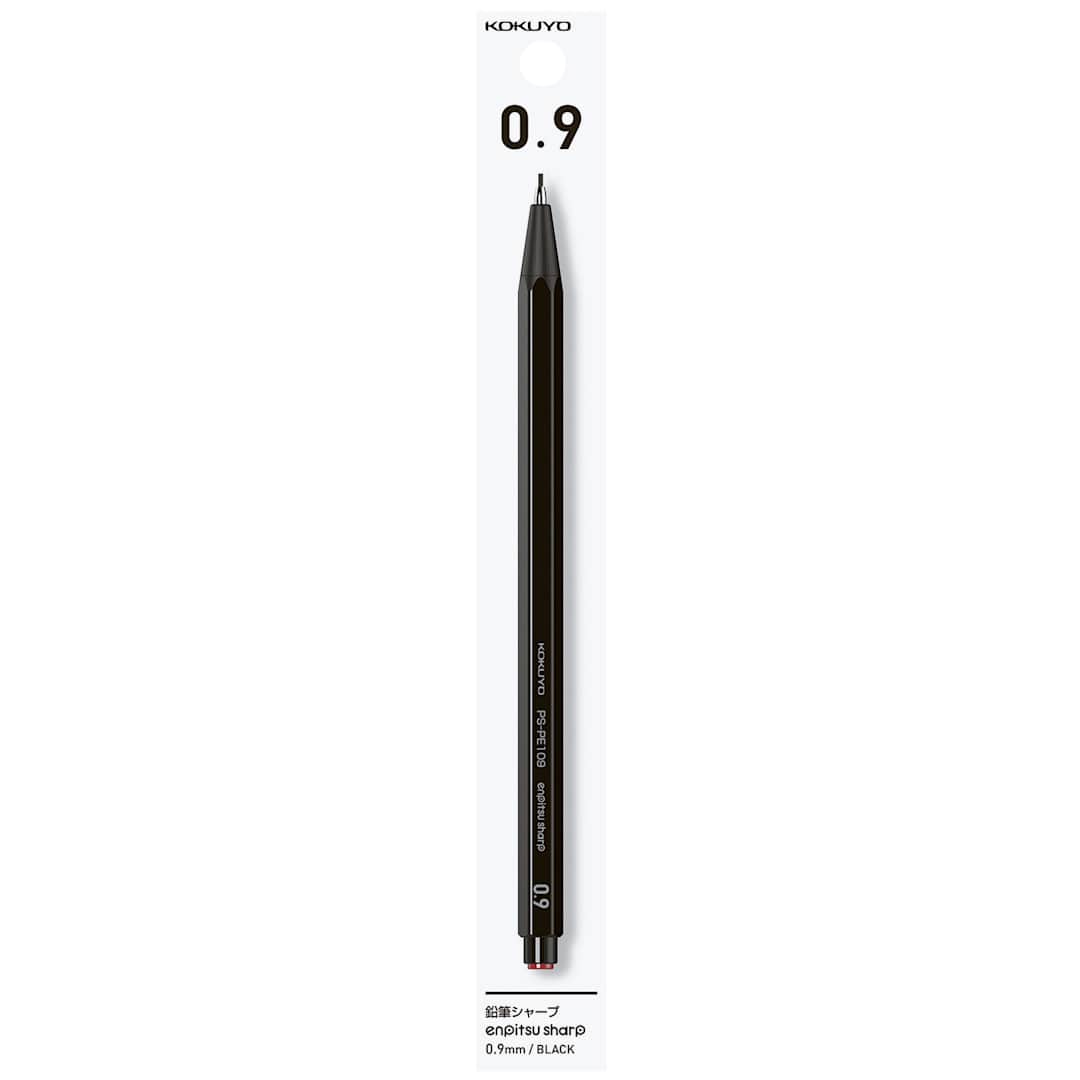 Open in modal - Kokuyo Enpitsu Sharp Mechanical Pencil - Black 0.9 mm