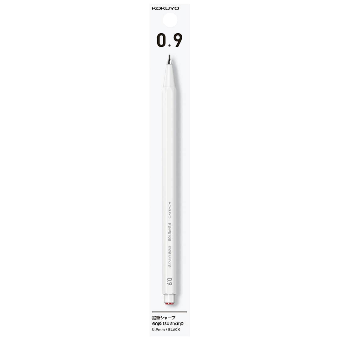Open in modal - Kokuyo Enpitsu Sharp Mechanical Pencil - White 0.9 mm