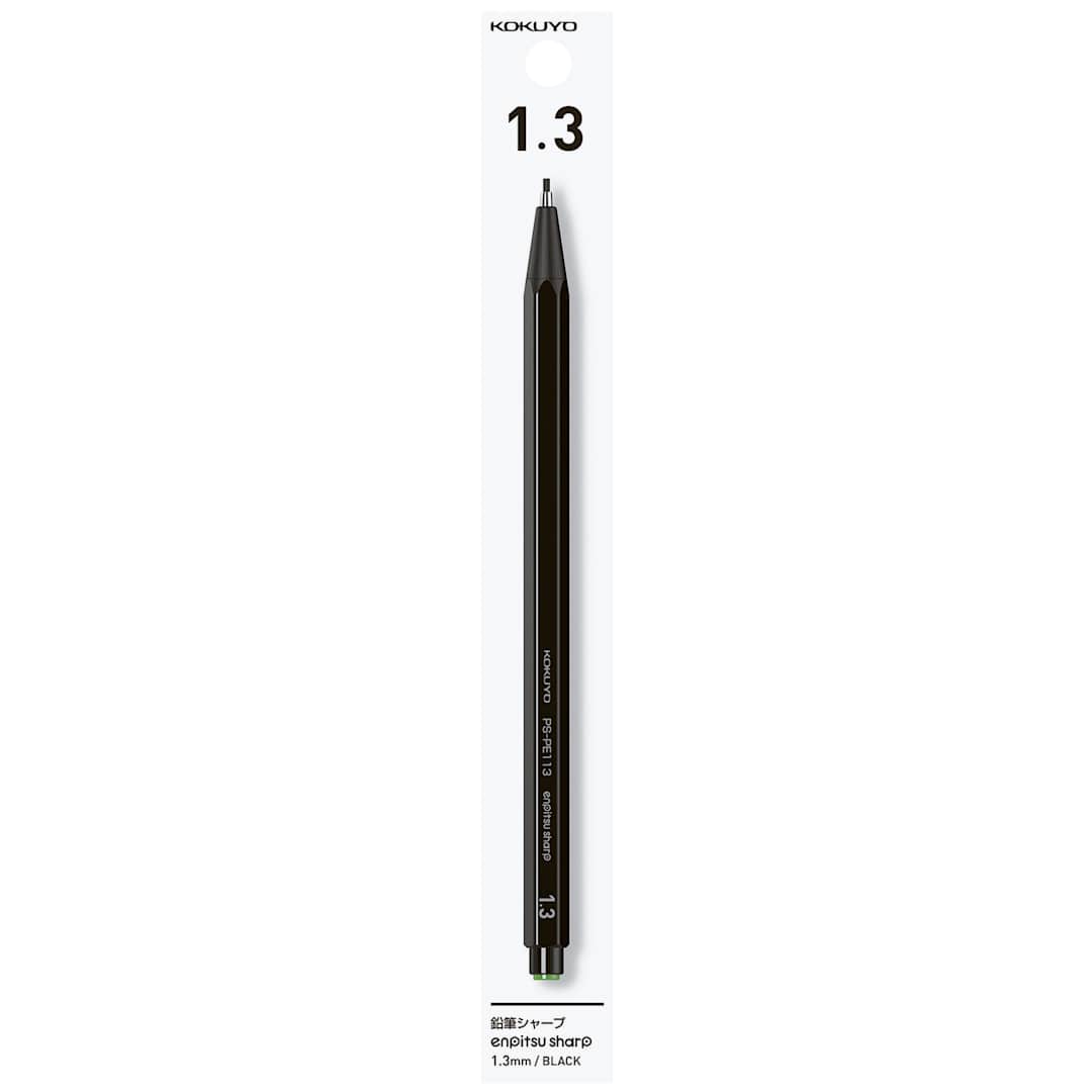 Open in modal - Kokuyo Enpitsu Sharp Mechanical Pencil - Black 1.3 mm