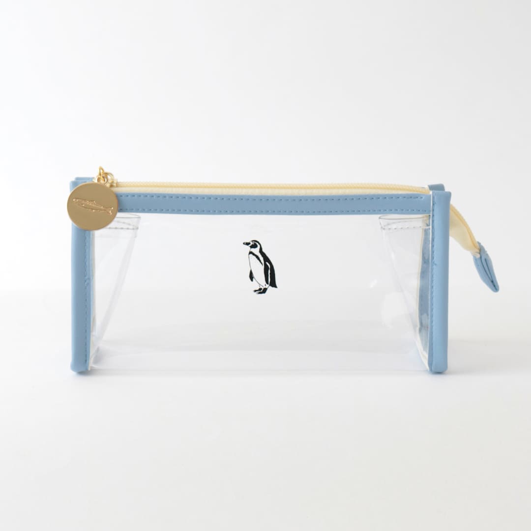 Open in modal - Green Flash Animal Series Clear Pen Pouch, Penguin