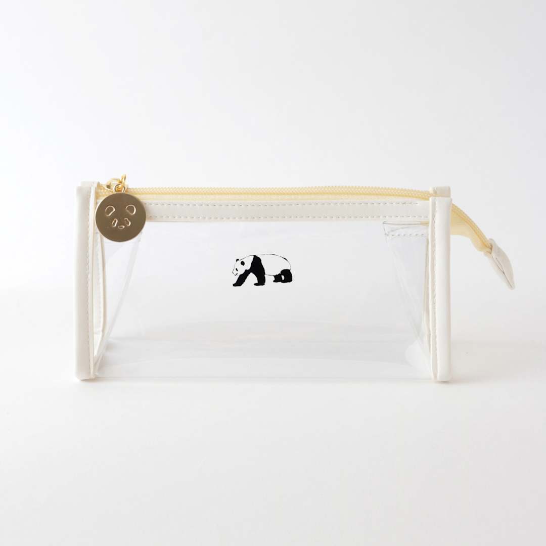 Open in modal - Green Flash Animal Series Clear Pen Pouch, Panda