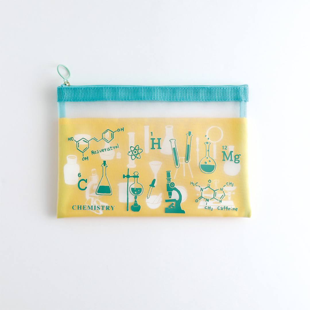 Open in modal - Green Flash Study Holic Mesh A5 Pouch, Chemistry