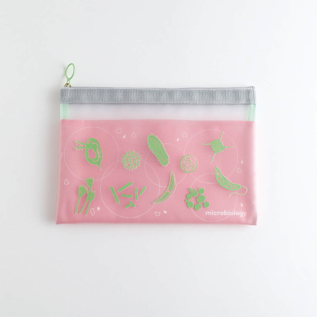 Open in modal - Green Flash Study Holic Mesh A5 Pouch, Microbiology