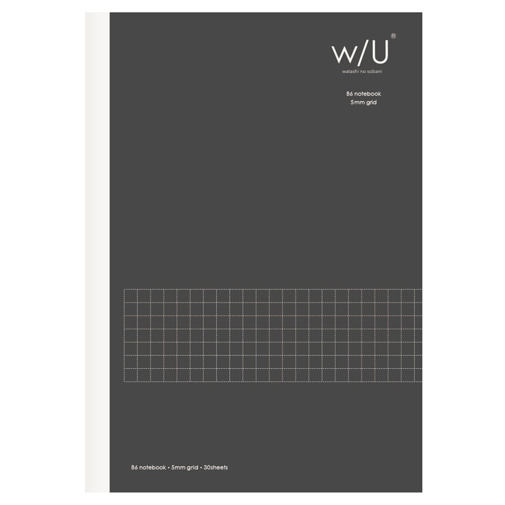 Open in modal - Nakabayashi B6 Vertical Notebook, Black, 5.03" x 7.17"