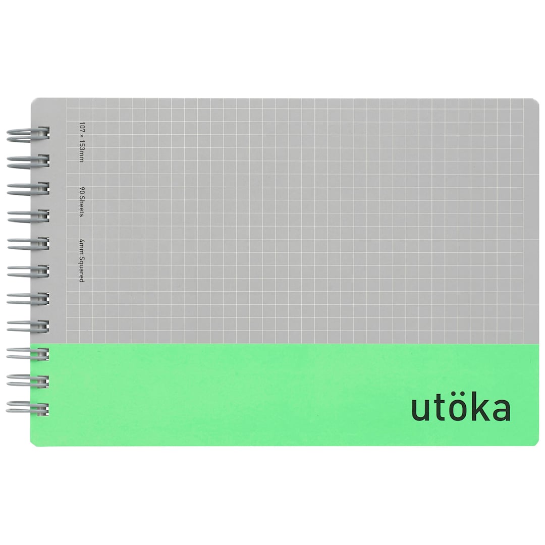 Open in modal - Maruman Utoka Compact Notebook, Light Green