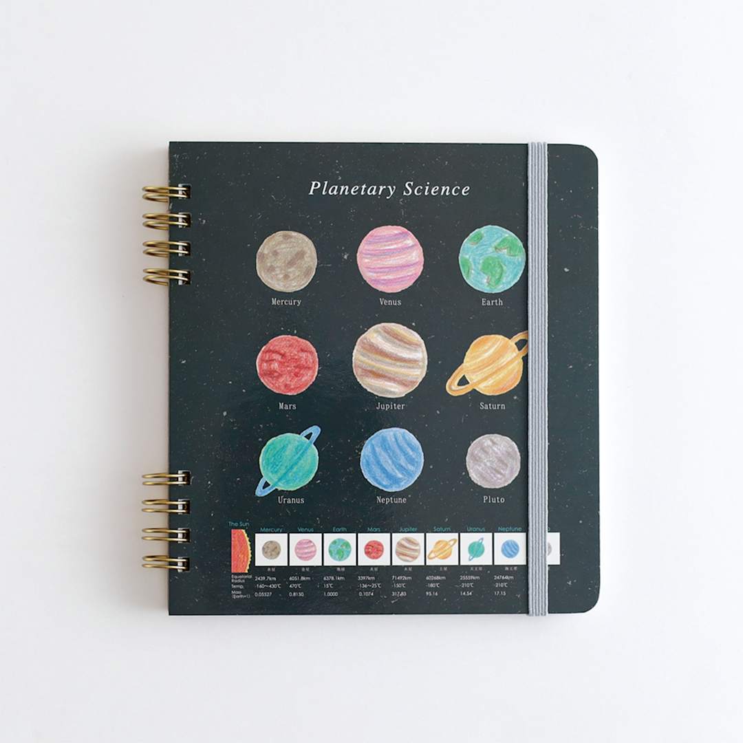 Open in modal - Green Flash Study Holic Sprial Notepad, Planetary Science