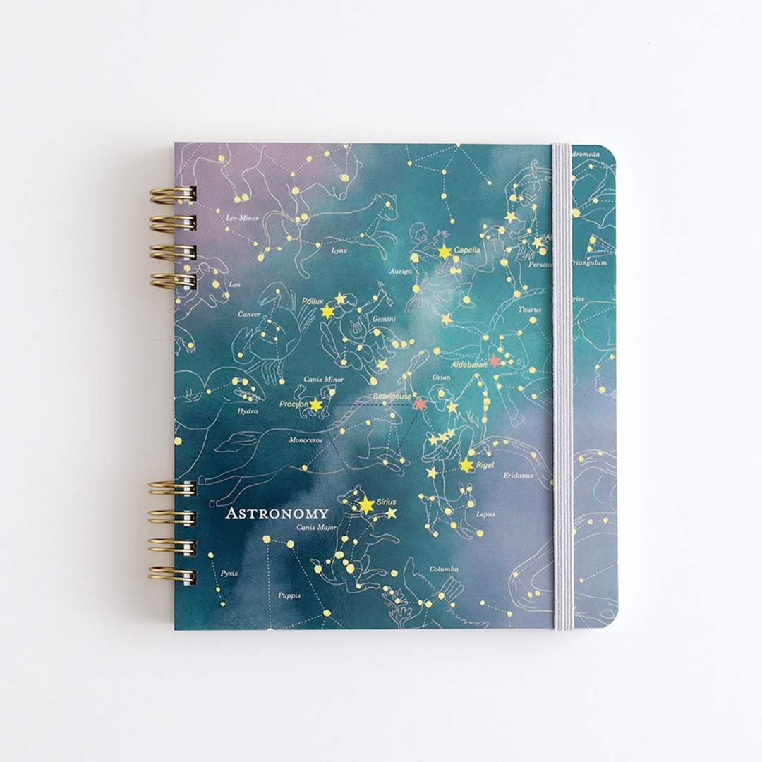 Open in modal - Green Flash Study Holic Sprial Notepad, Astronomy