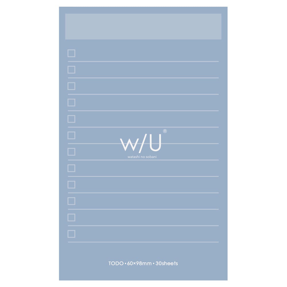 Open in modal - Nakabayashi To Do Sticky Notes, Powder Blue