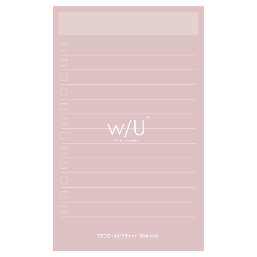 Open in modal - Nakabayashi To Do Sticky Notes, Pink