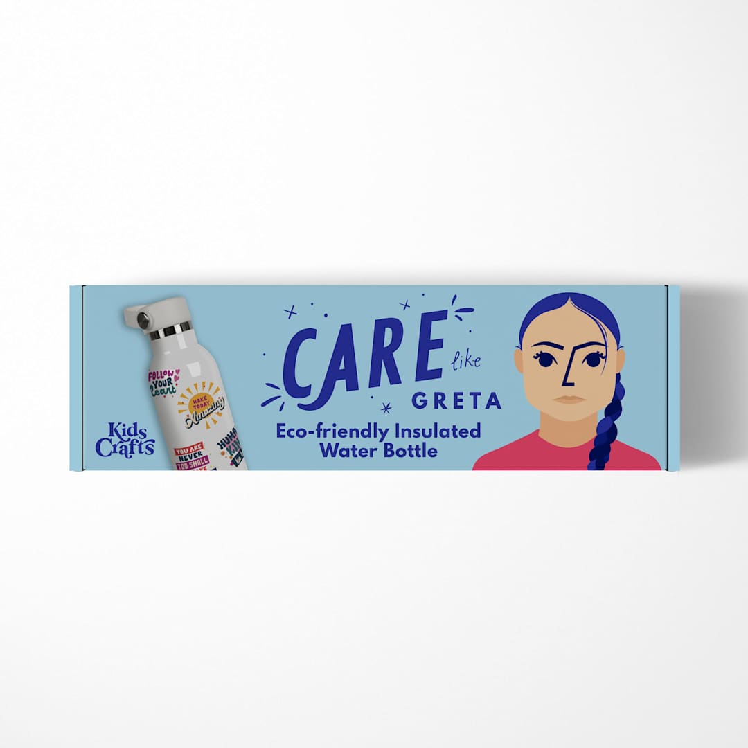 Open in modal - Kids Crafts Care Like Greta Waterbottle Sticker Kit