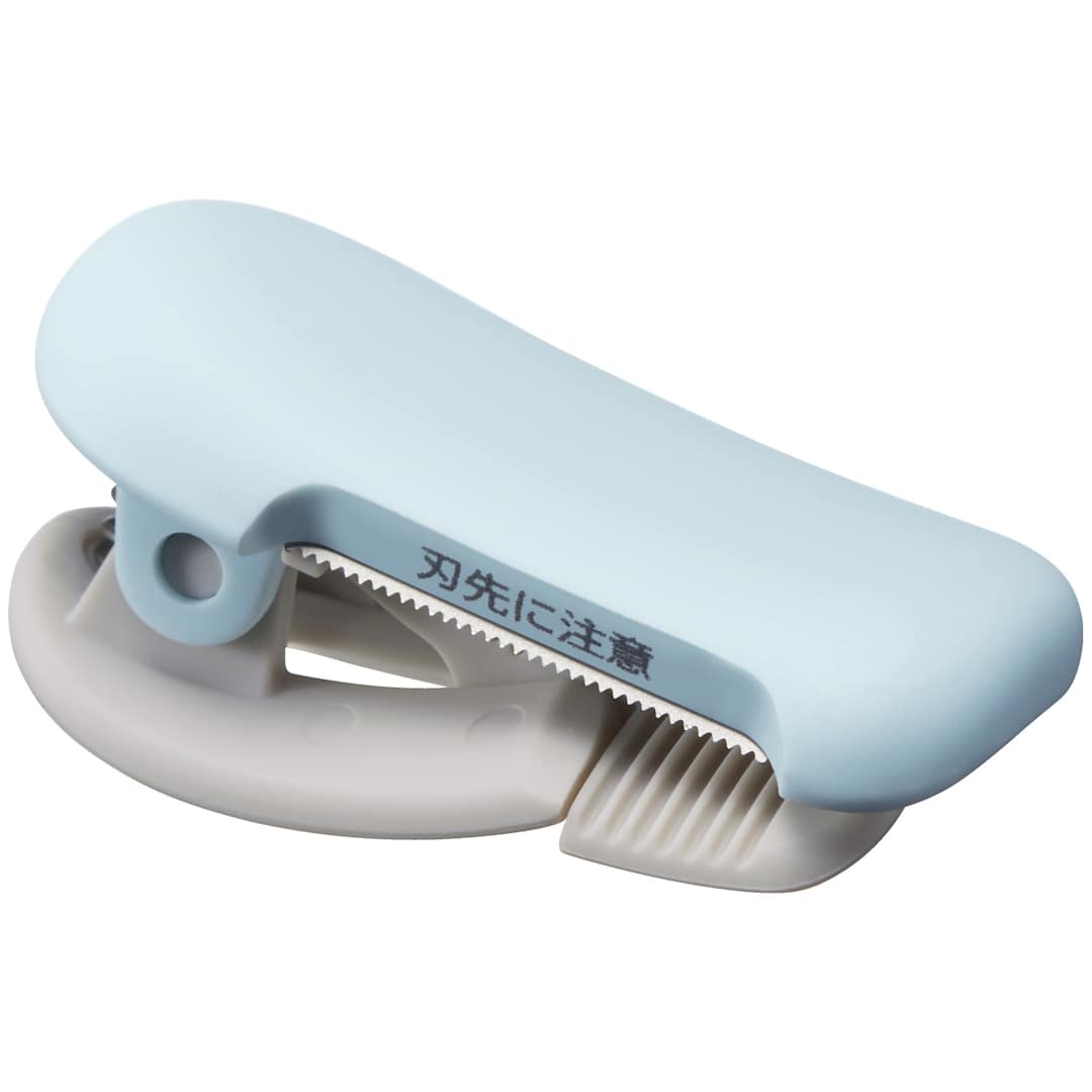 Open in modal - Kokuyo Karu Cut Masking Tape Cutters, Light Blue