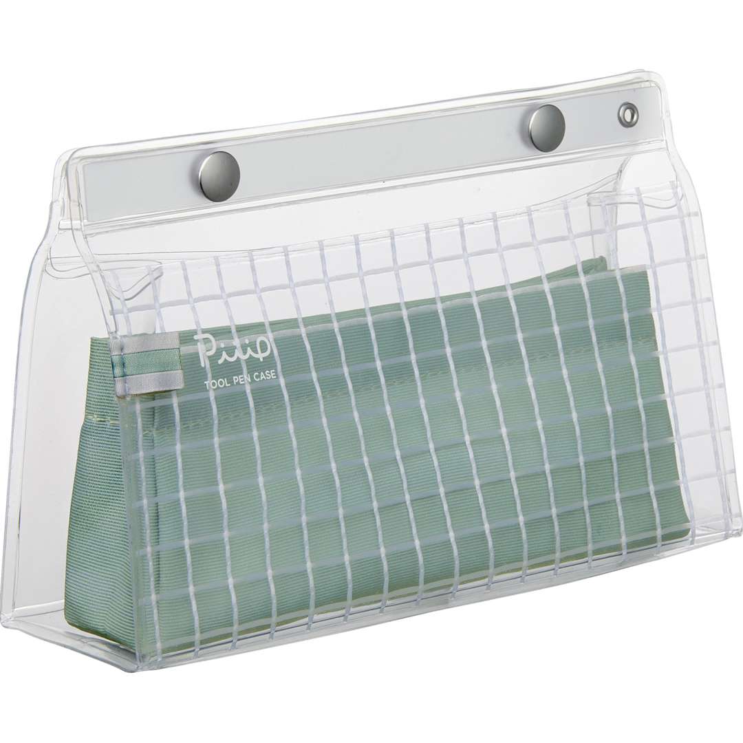Open in modal - Kokuyo Piiip Tool Pen Case, Saige Green