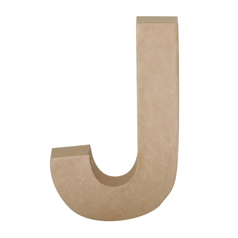 Open in modal - Paper Mache Letters & Numbers, J