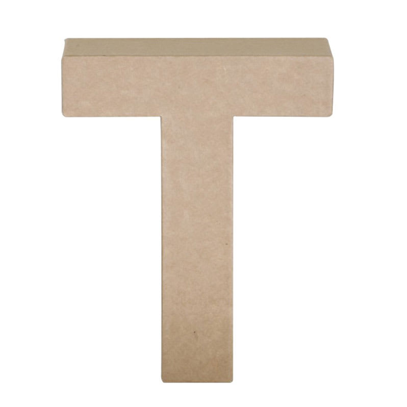 Open in modal - Paper Mache Letters & Numbers, T