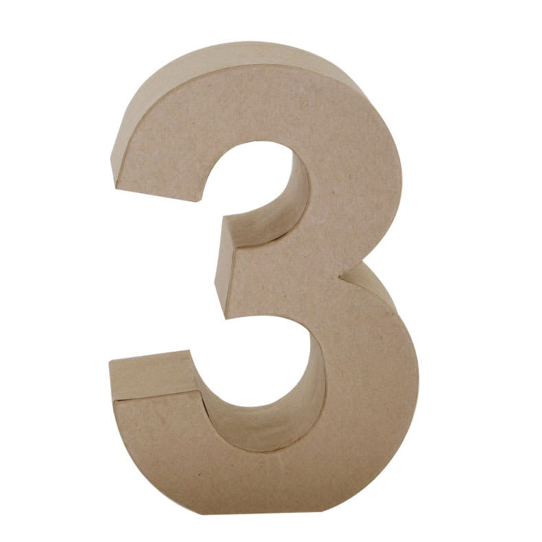 Open in modal - Paper Mache Letters & Numbers, 3